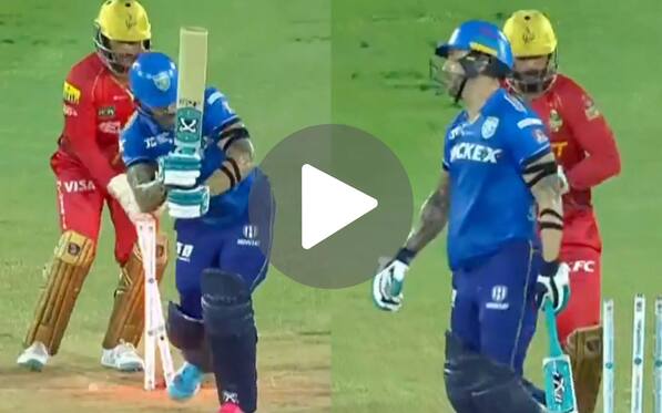 [Watch] Faf du Plessis Outsmarted By Afghan Spinner In CPL 2024